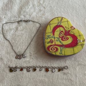 Brighton vintage retired reversible necklace and bracelet set